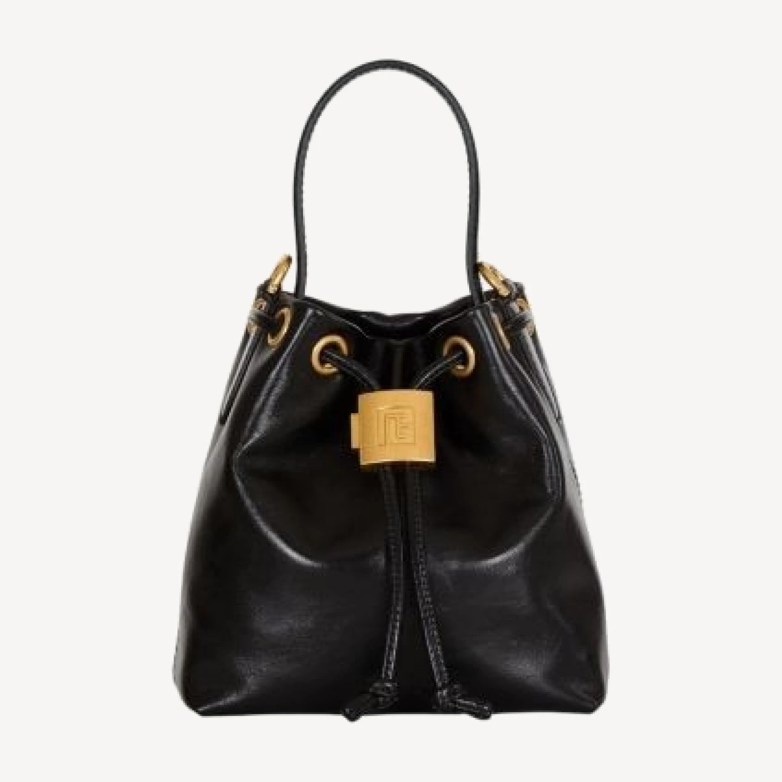 Balmain Pulse Bucket Bag in Smooth Leather