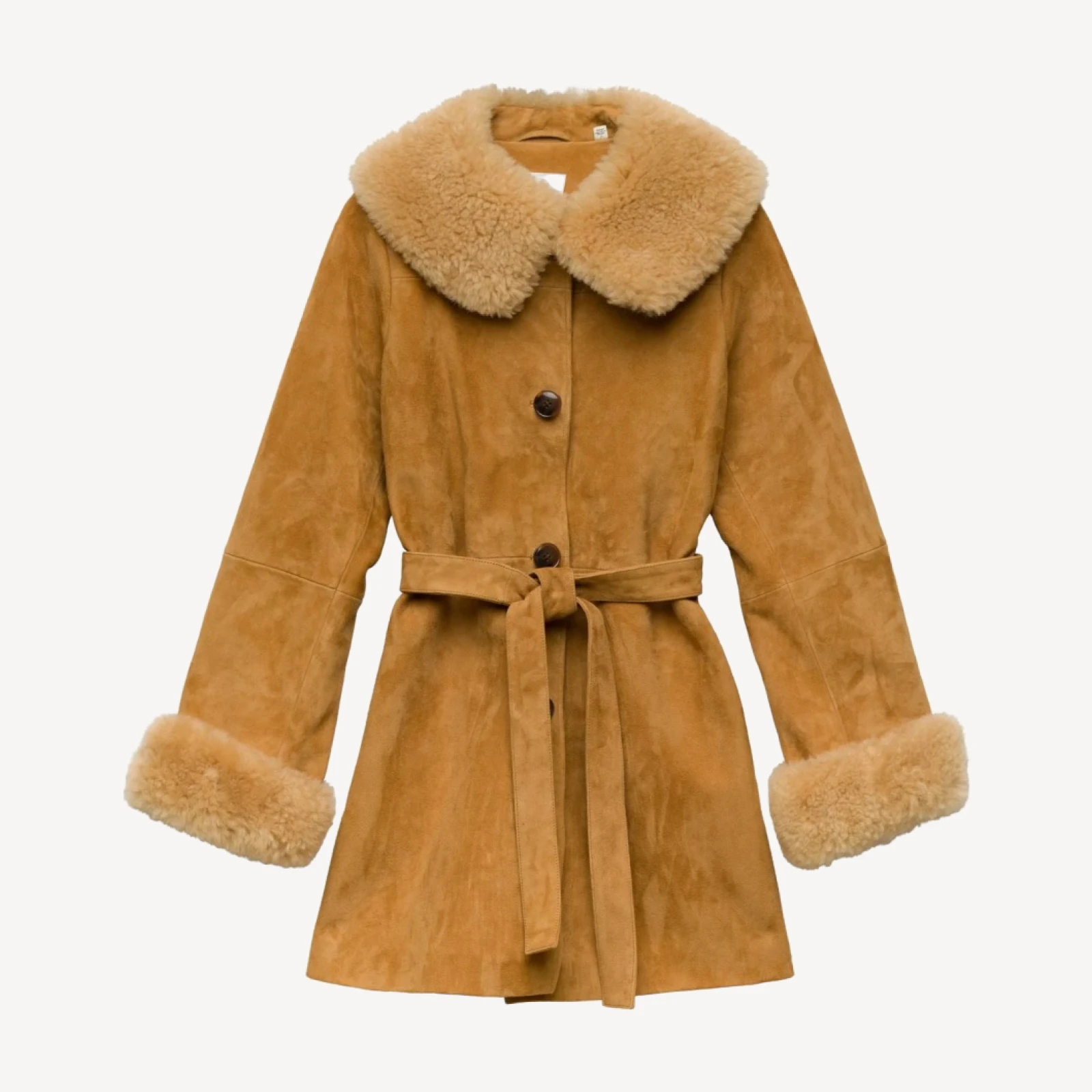 YENZA SUEDE COAT -- WILD CHICORY
