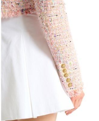 Balmain Cropped Tweed Jacket
