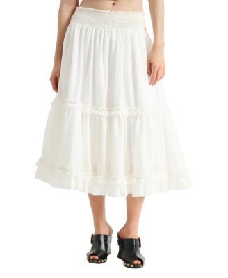 Balmain Long Gathered Skirt