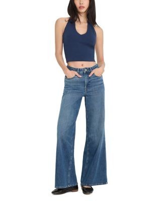 Good American Super Stretch Halter Tank Top