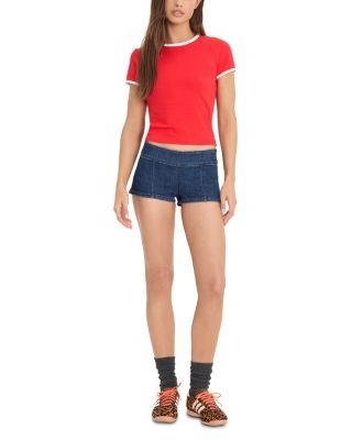 Good American Denim Micro Shorts in Indigo1169