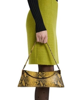 Balmain 64-83 Small Bag in Python-Effect Leather