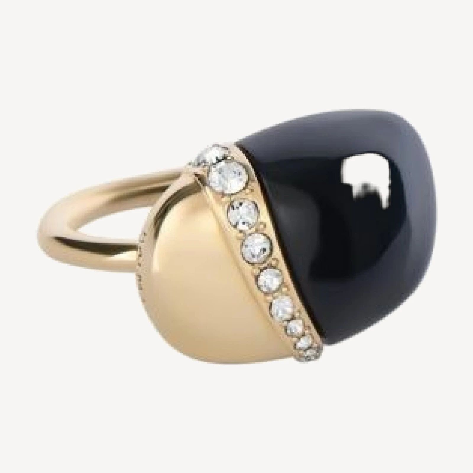 Balmain Organic Ring in Lacquered Brass