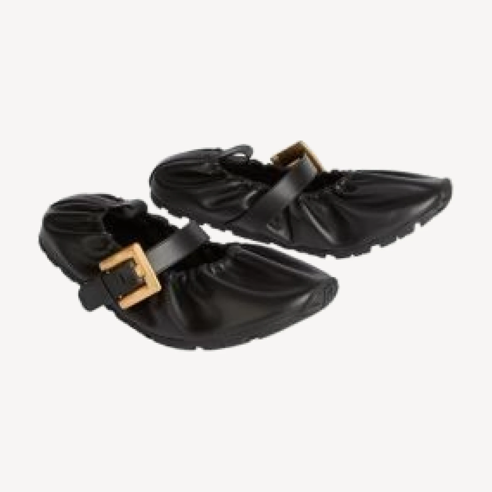 Balmain Women's Anthem Smooth Leather Ballet Flats