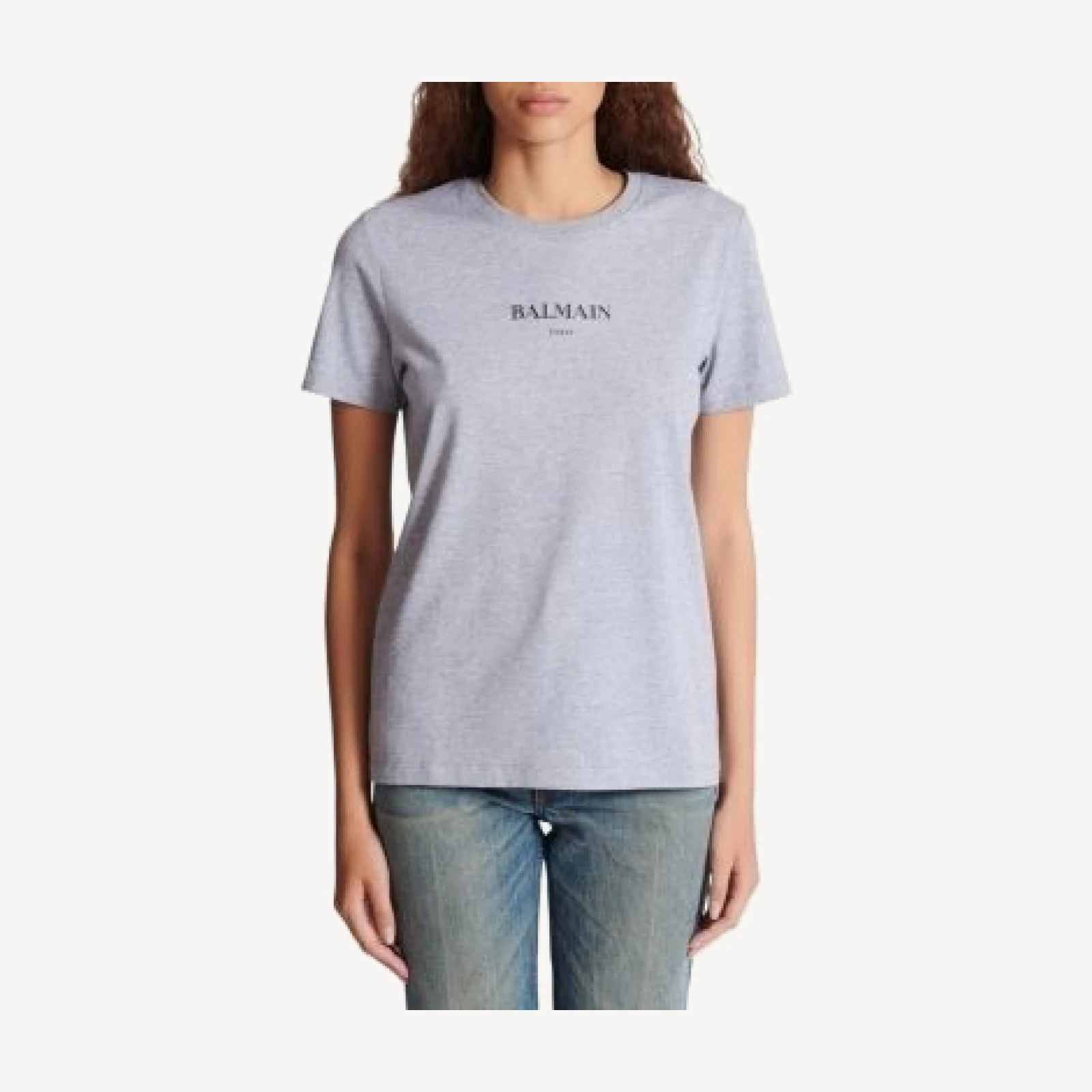 Balmain T-Shirt with Balmain Print