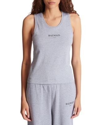 Balmain Tank Top with Balmain Print