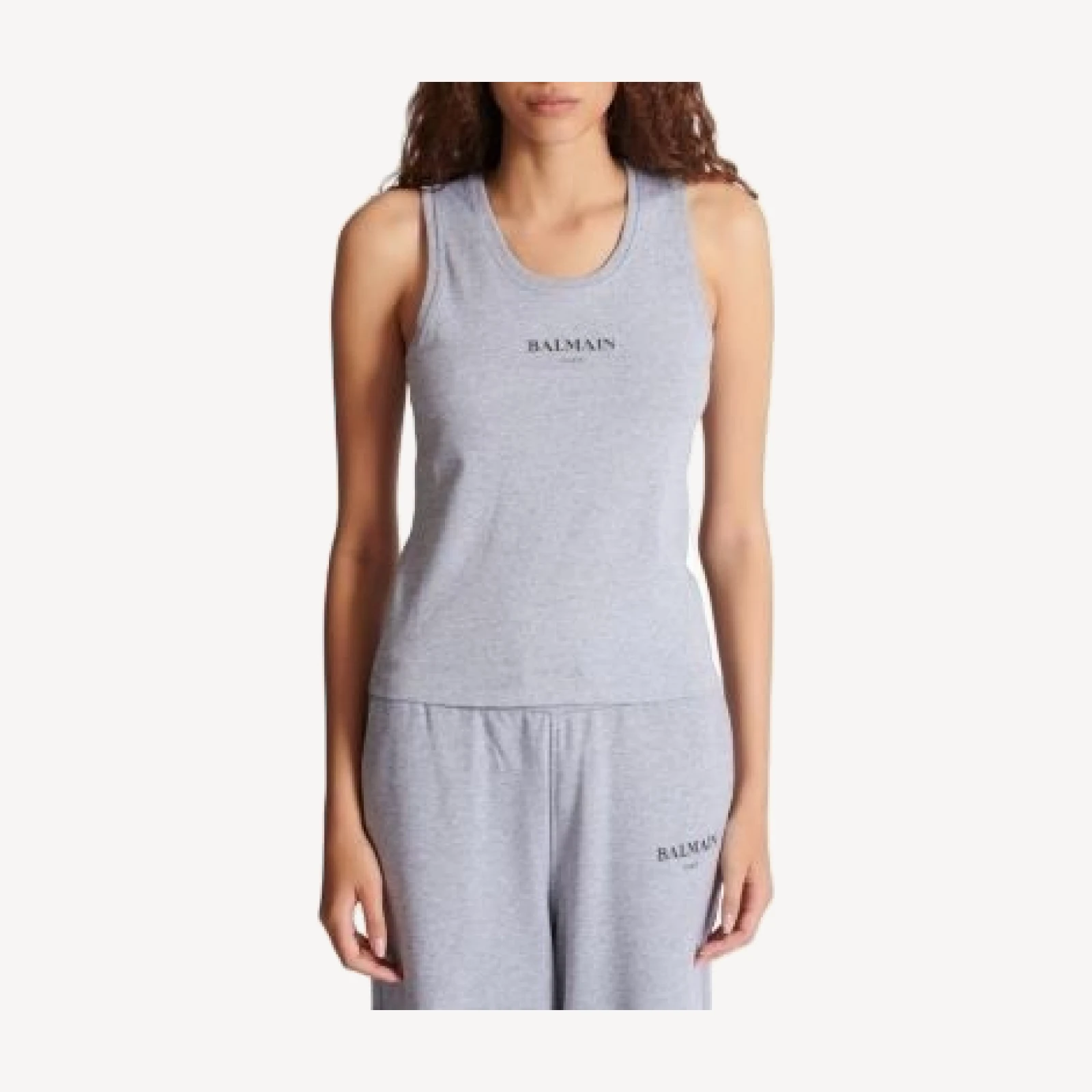 Balmain Tank Top with Balmain Print