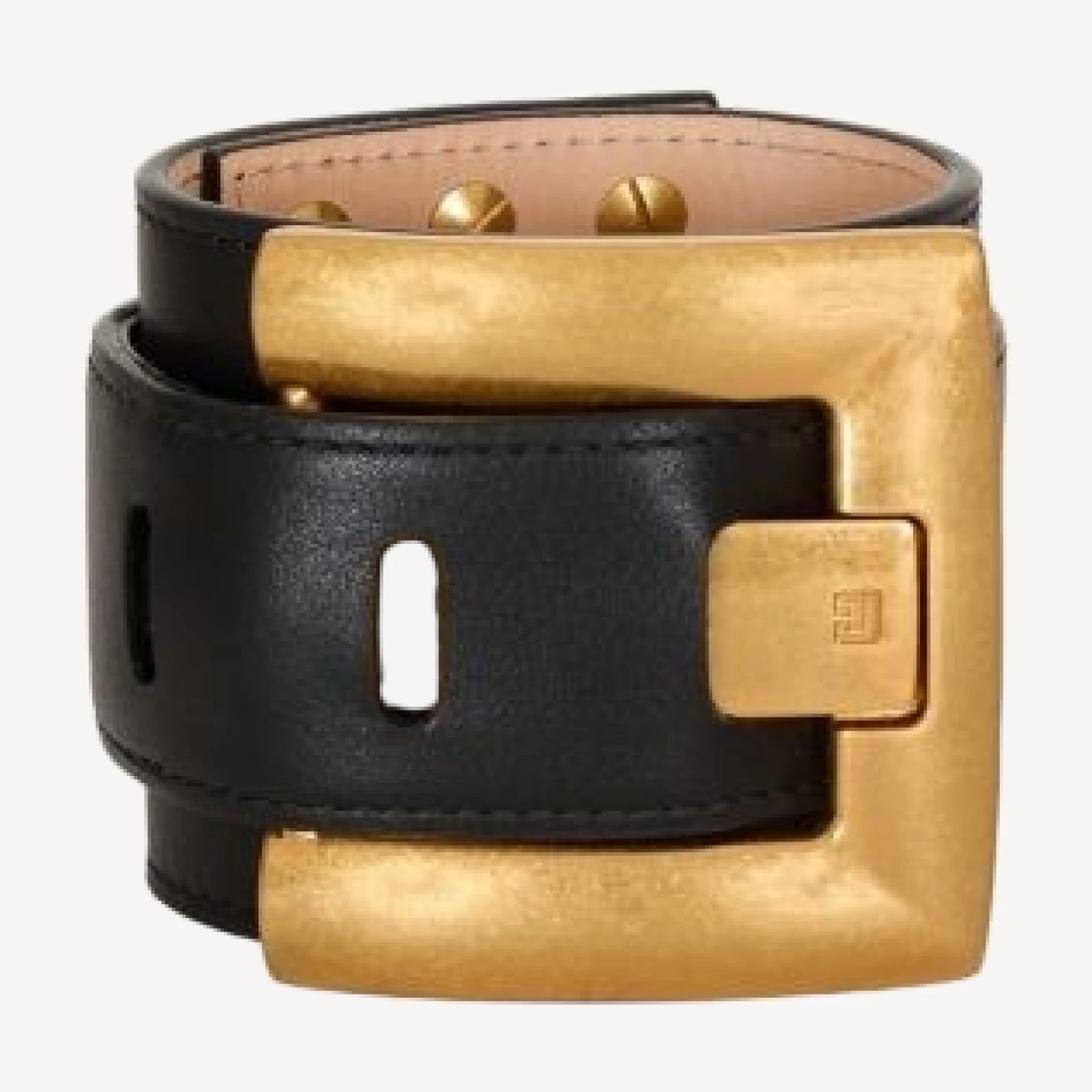 Balmain Anthem Smooth Leather Bracelet