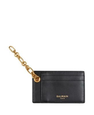 Balmain Pulse Card Holder in Monogram Jacquard
