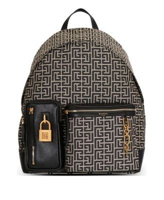 Balmain Pulse Monogram Jacquard Backpack