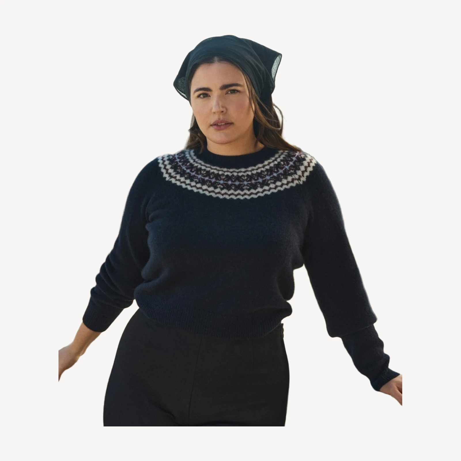 BONIFACE CASHMERE SWEATER -- NAVY