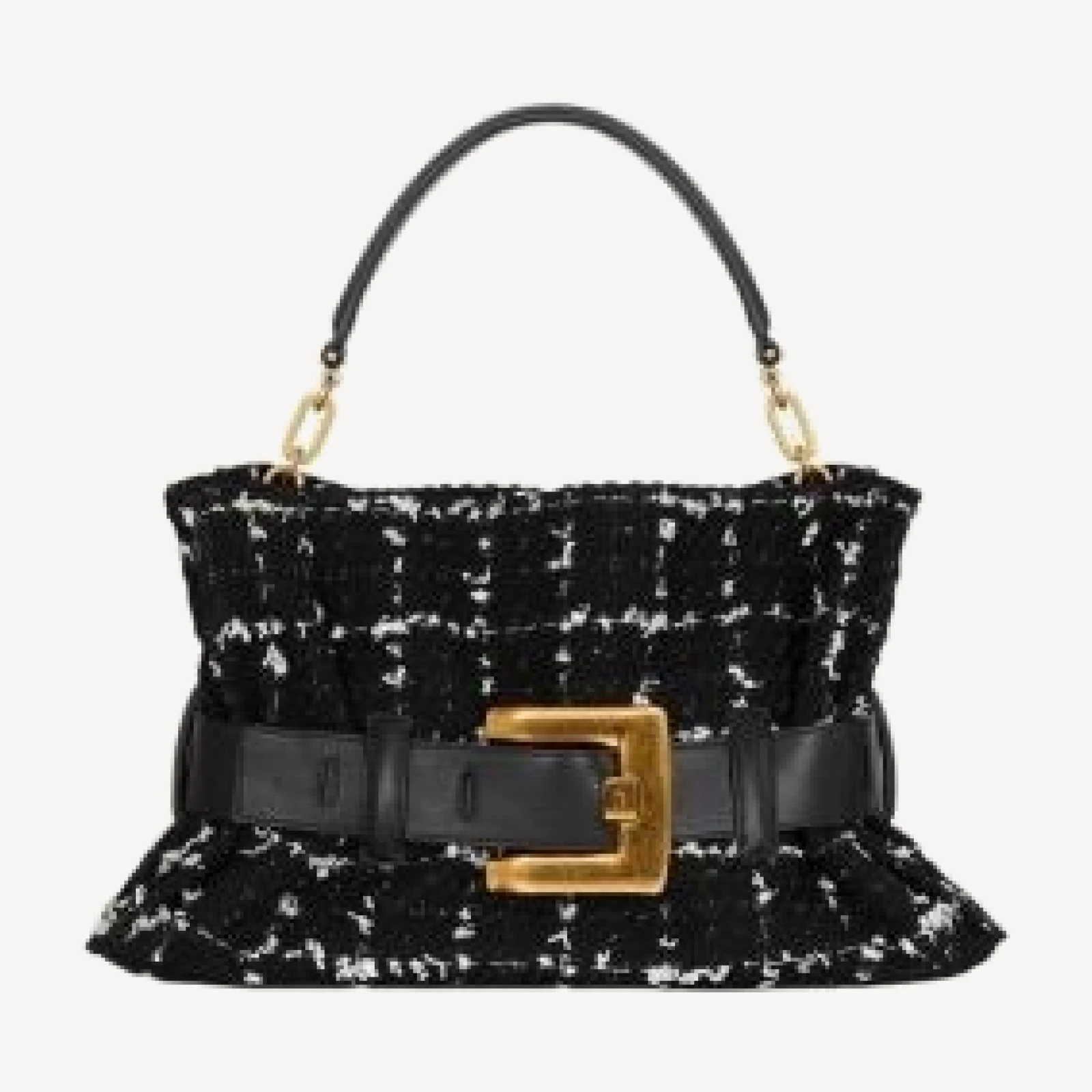 Balmain Medium Anthem Bag in Tweed