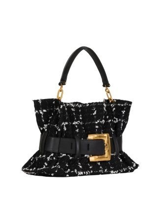 Balmain Medium Anthem Bag in Tweed
