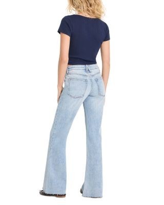 Good American Vintage Low Relaxed Flare Jeans in Indigo1288