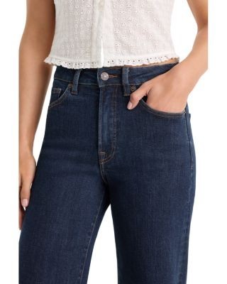 Good American Palazzo Wide Leg Ankle Jeans in Indigo1231