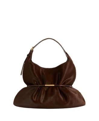Balmain Sphynx Medium Bag in Pony-Effect Leather