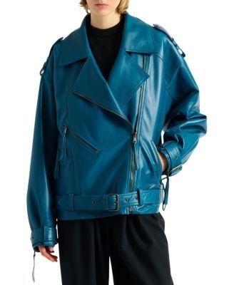 Balmain Lambskin Leather Biker Jacket