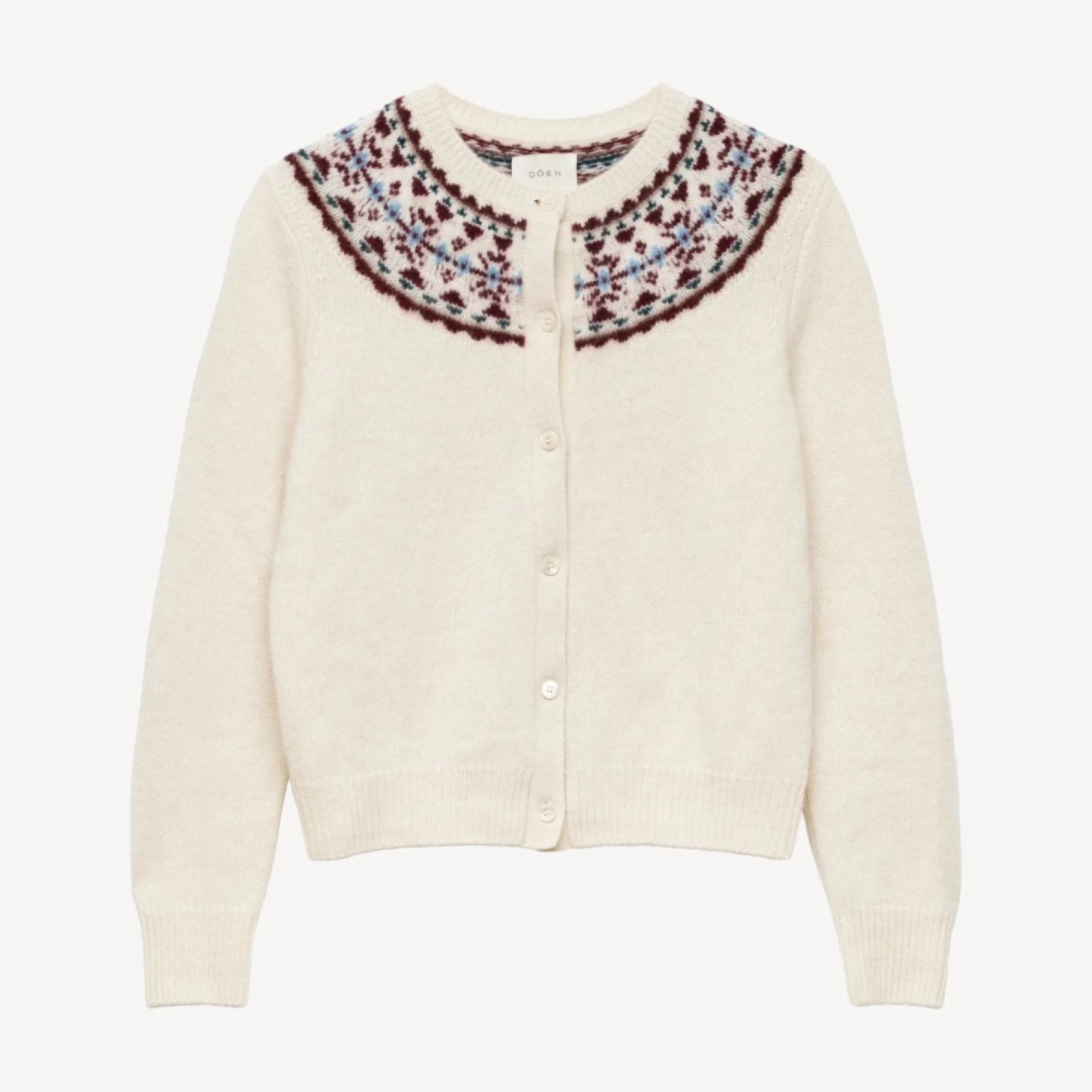 OLYMPE CASHMERE CARDIGAN -- COTTAGE