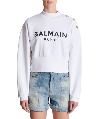 Balmain Printed Balmain Paris Sweatshirt