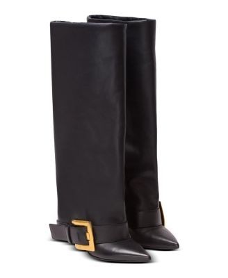 Balmain Women's Anthem Calfskin Leather Boots