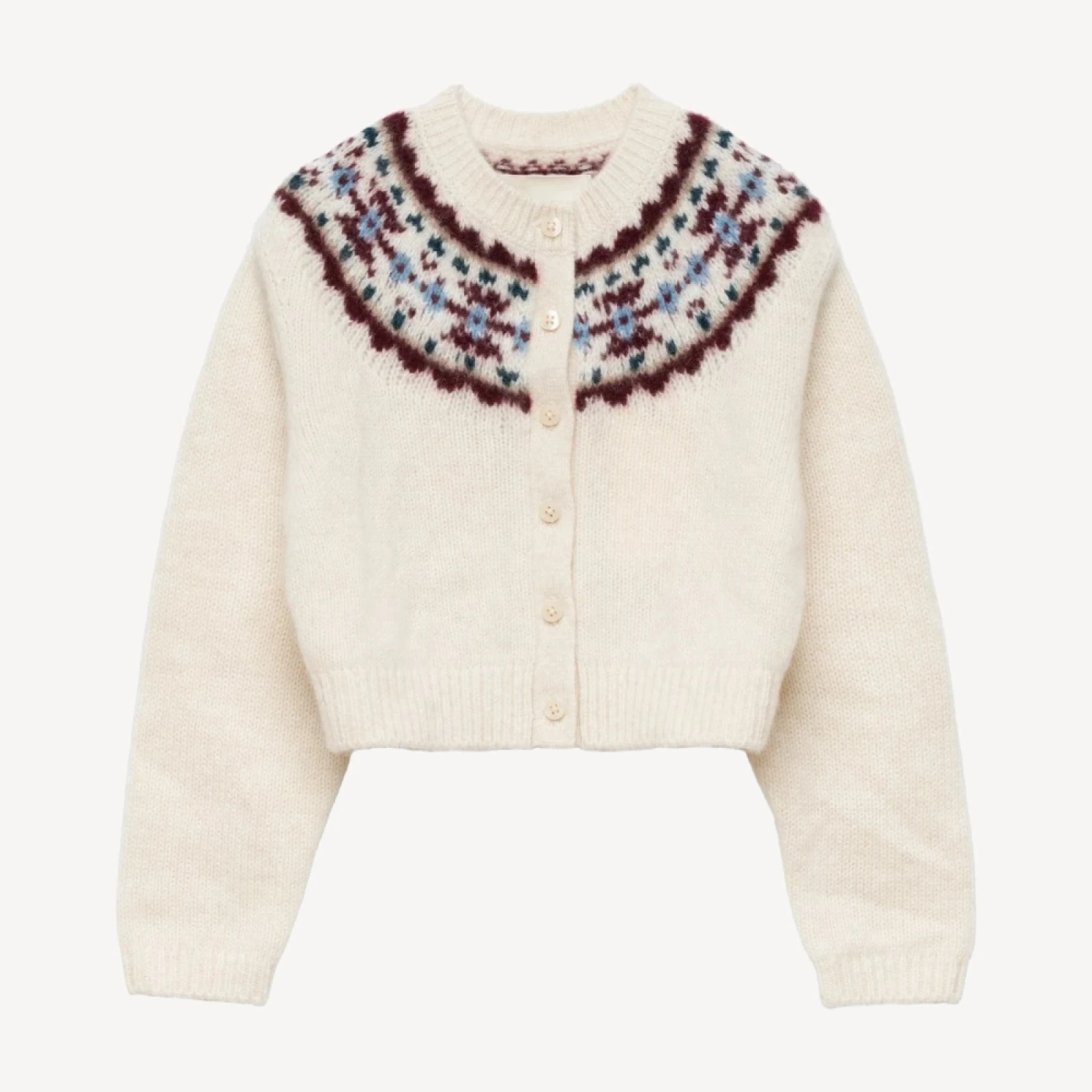 LITTLE OLYMPE CASHMERE CARDIGAN -- COTTAGE