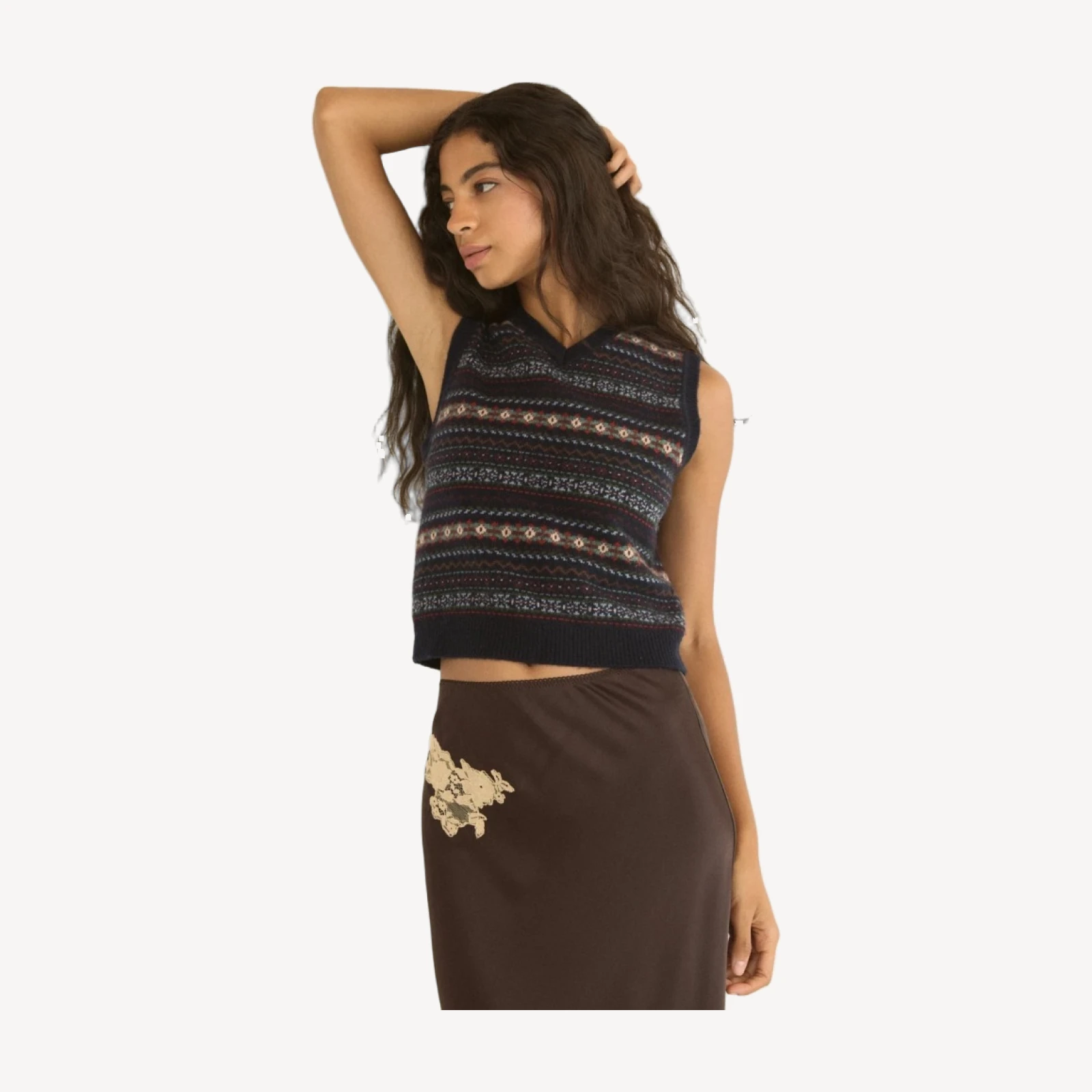 VINCENT VEST -- NAVY DASHWOOD FAIR ISLE