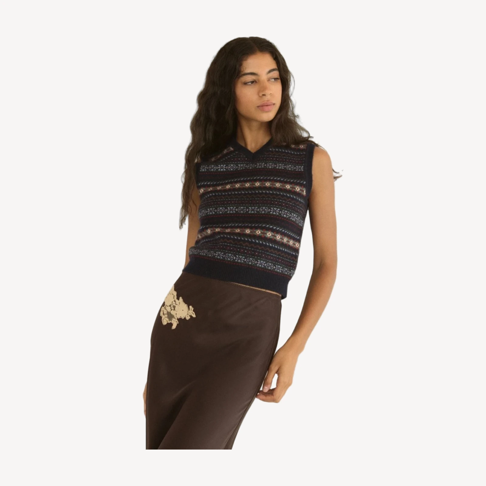 VINCENT VEST -- NAVY DASHWOOD FAIR ISLE