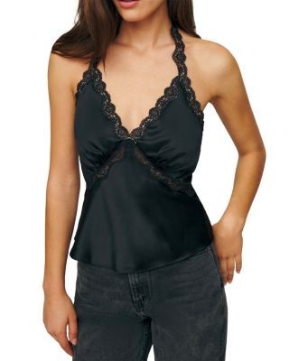 Reformation Monica Silk Top