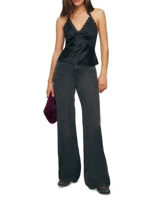 Reformation Monica Silk Top
