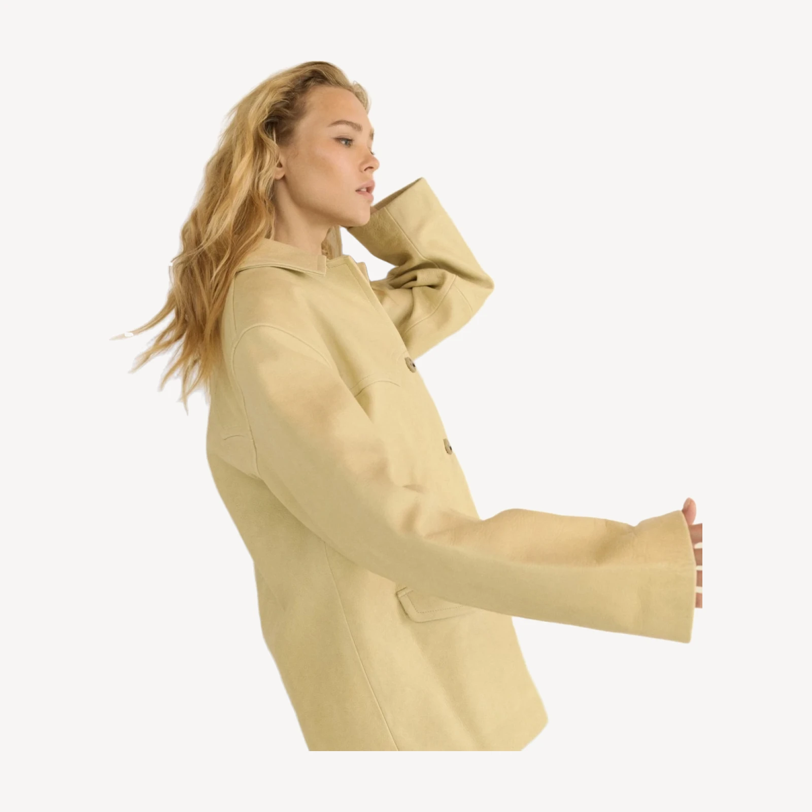 LOCKHART LEATHER JACKET -- LIMEWASH