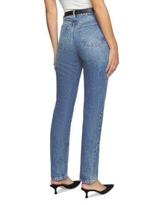 Reformation Cynthia High Rise Straight Jeans in Colorado