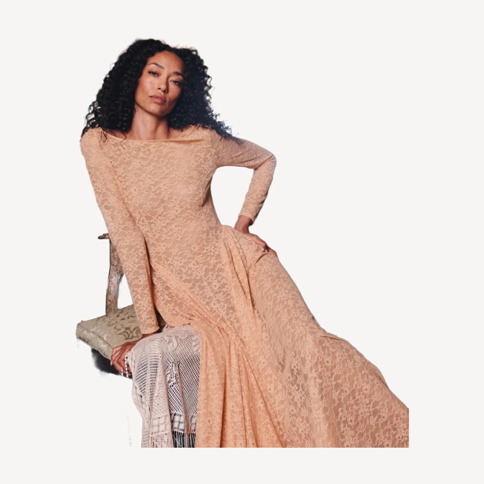 WILHELMINE DRESS -- TOASTED ALMOND