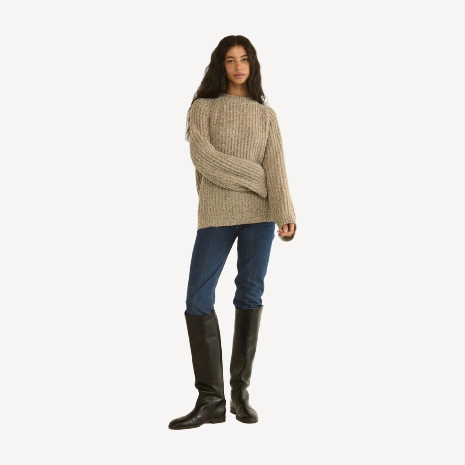 FENNEL SWEATER -- GRAY MARL