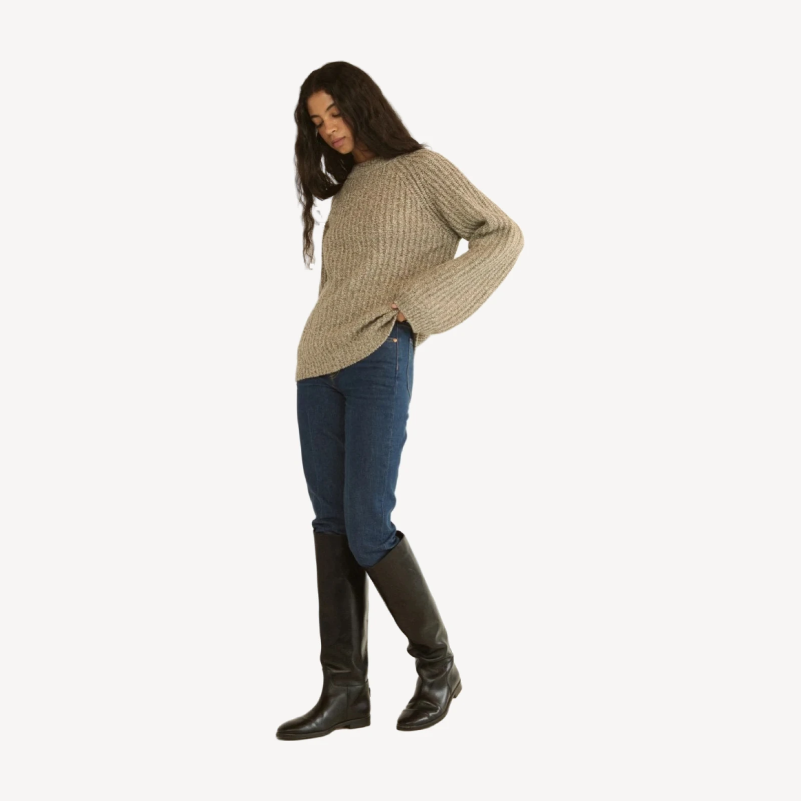 FENNEL SWEATER -- GRAY MARL