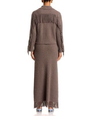 Simkhai Natalia Collared Wool and Cashmere Sweater