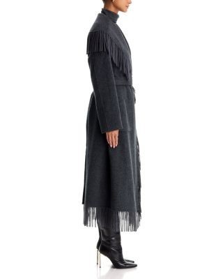 Simkhai Carrie Fringe Robe Coat