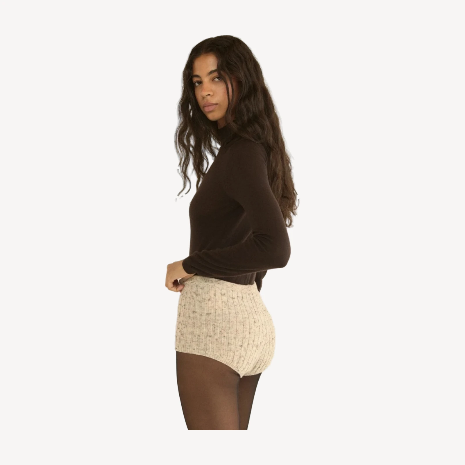 TAVIA SHORT -- SABBIA MELANGE