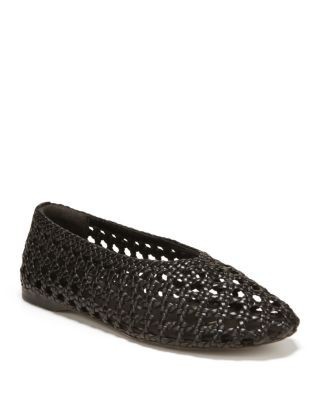 Sam Edelman Women's Shira Woven Leather Ballet Flats