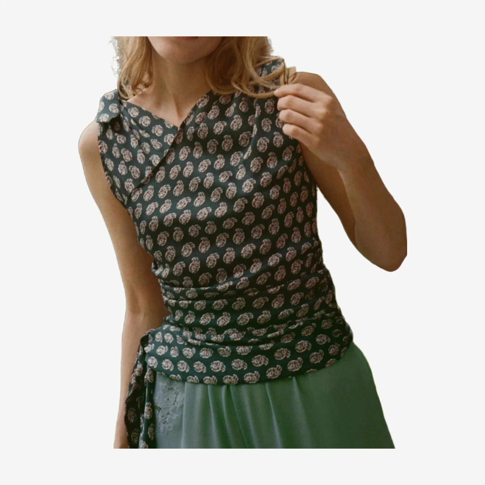 JANILLE TOP -- CHAUMONT PAISLEY