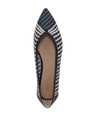 Veronica Beard Women's Bancroft Woven Leather Ballet Flats