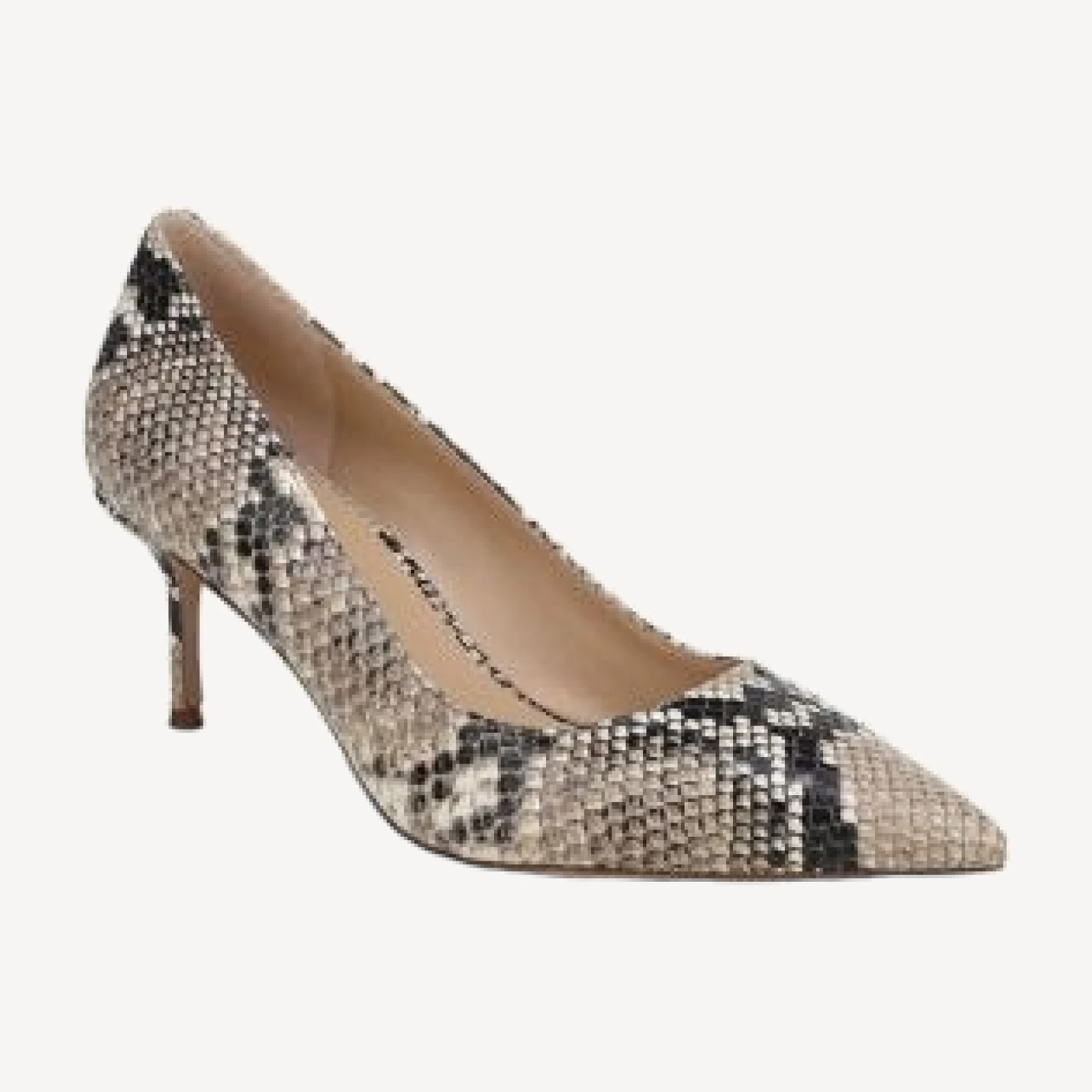 Veronica Beard Women's Rita Snake Embossed Leather Pumps