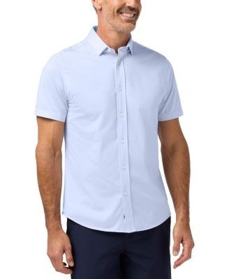 Mizzen+Main Newport Short Sleeve Dress Trim Fit Shirt