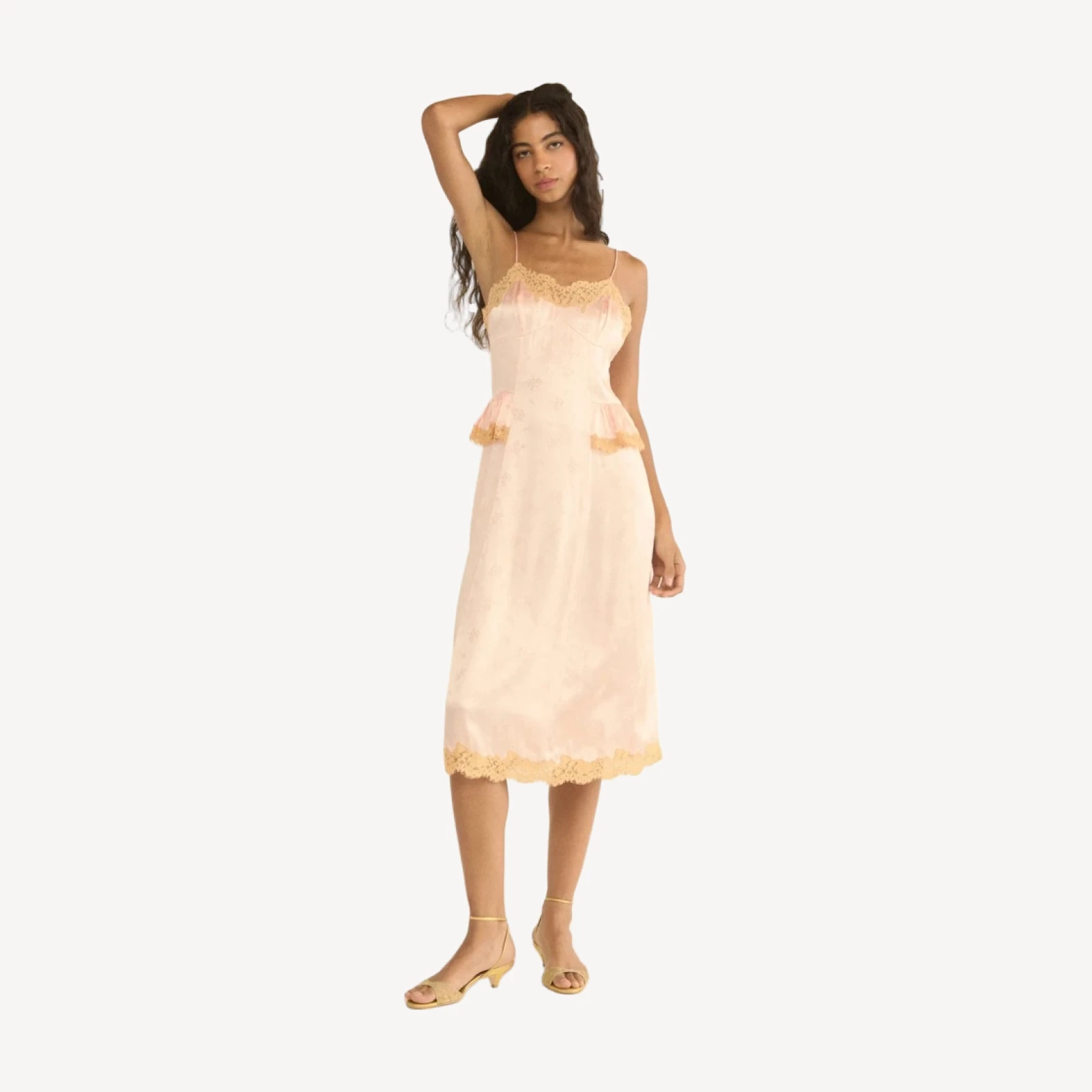 LISE DRESS -- NECTARINE