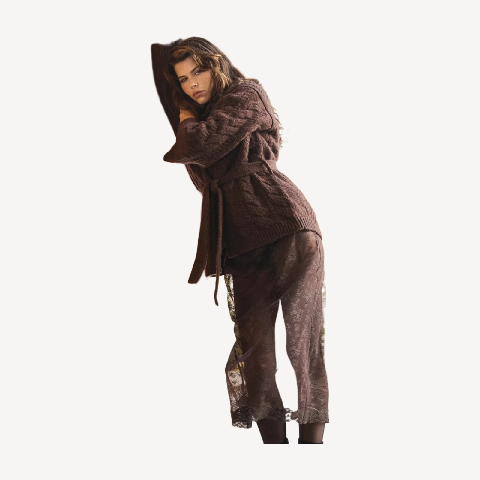 ALPINE CARDIGAN -- SYCAMORE BARK