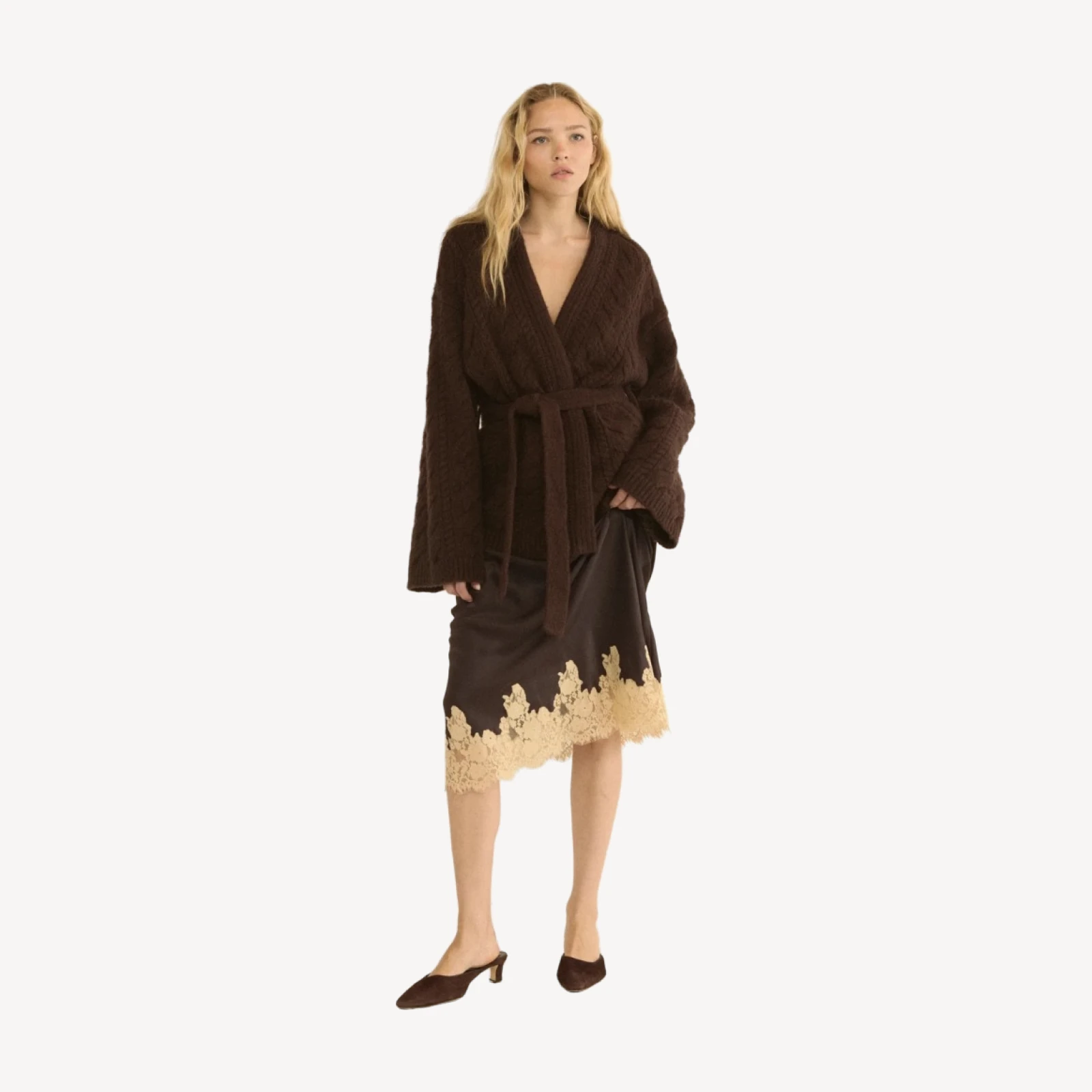 ALPINE CARDIGAN -- SYCAMORE BARK