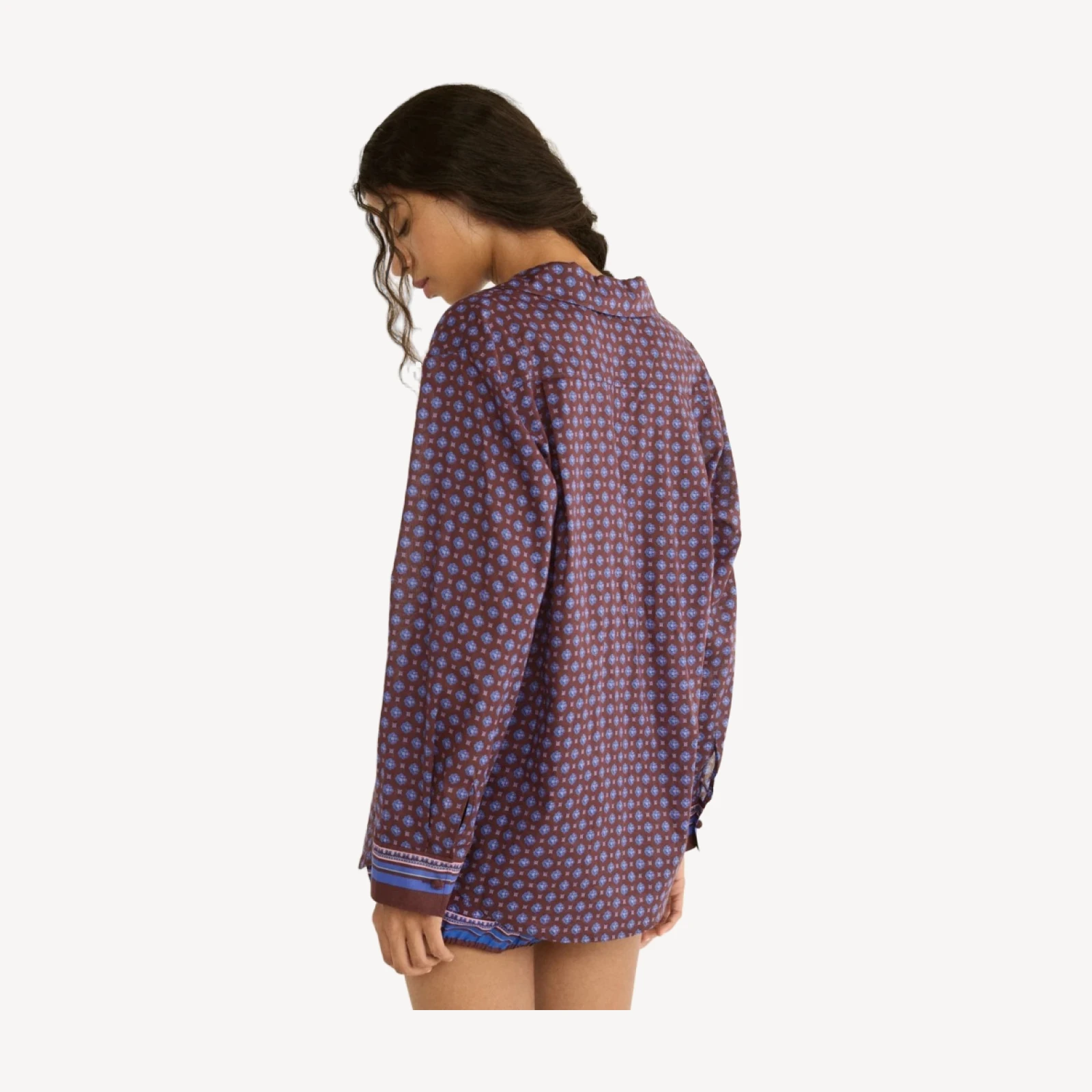 MAURISE TOP -- MENORCA FOULARD