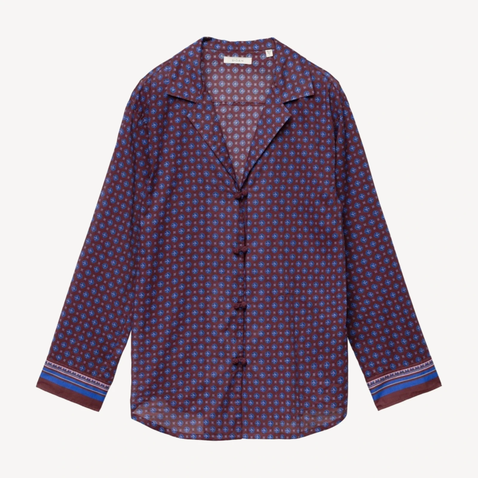 MAURISE TOP -- MENORCA FOULARD