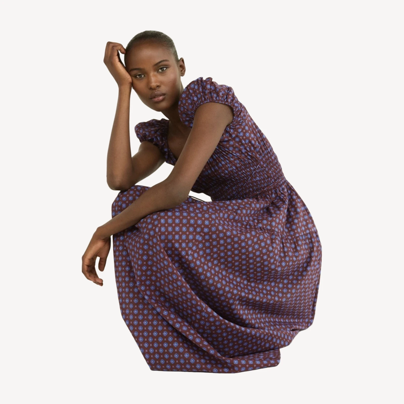 QUINELLE DRESS -- MENORCA FOULARD