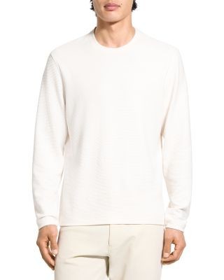 Theory Delroy in Studio T Jacquard Relaxed Fit Long Sleeve Tee